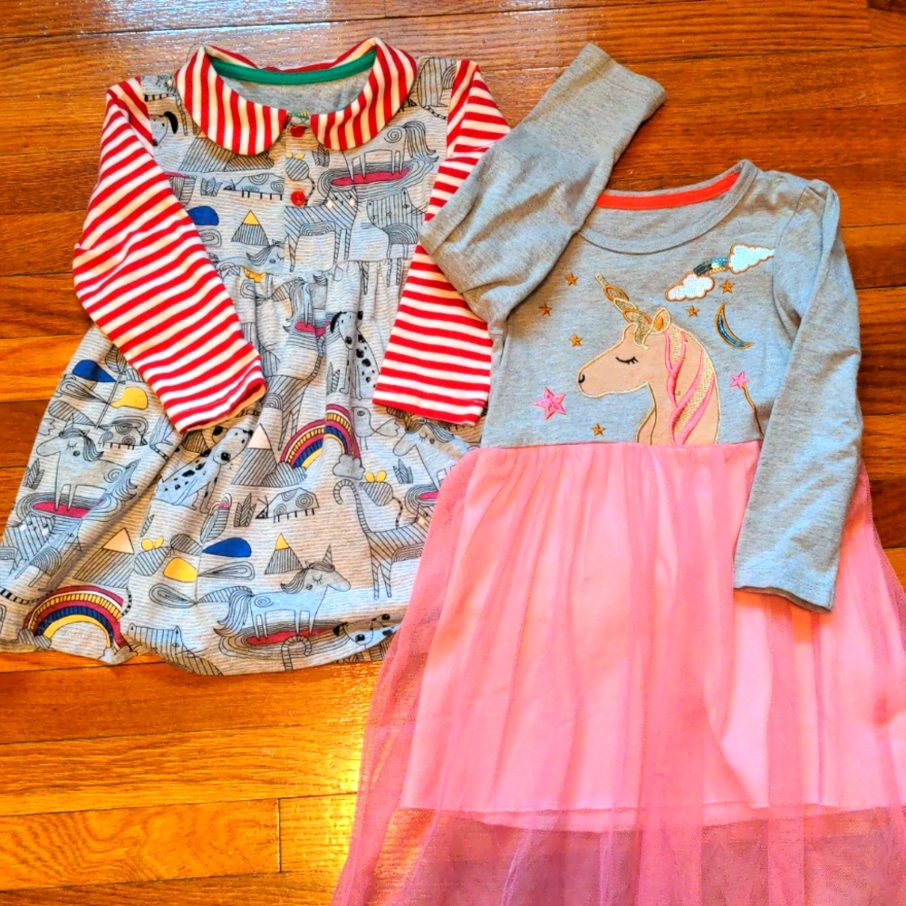 2 toddler dresses 4T, NWOT